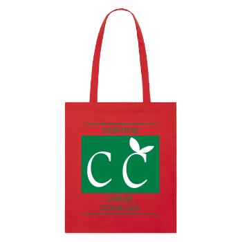 certifié casse couilles - Tote bag bio Stanley/Stella - rouge - Devant