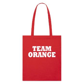 Team orange - Tote bag bio Stanley/Stella - rouge - Devant