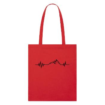 mountain pulse design - Stanley/Stella Bio-Stoffbeutel - Rot - Vorne