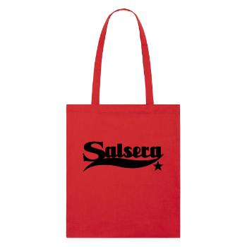 Salsera Star - Salsa Dance Shirt - Stanley/Stella Bio-Stoffbeutel - Rot - Vorne