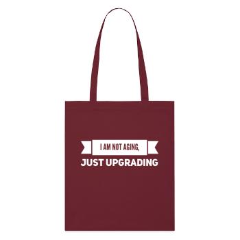 60th Birthday Gift Idea - Stanley/Stella Organic Tote Bag - burgundy - Front