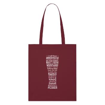 Bière, bière artisanale - Tote bag bio Stanley/Stella - bordeaux - Devant