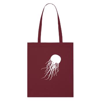 Nautical Graphic Shirt - Jellyfish Tentacles Fun - Stanley/Stella Organic Tote Bag - burgundy - Front