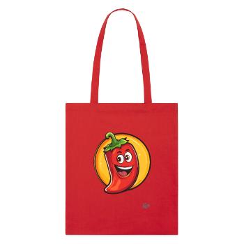 Bonjour! Pepperoni épicé drôle - Tote bag bio Stanley/Stella - rouge - Devant