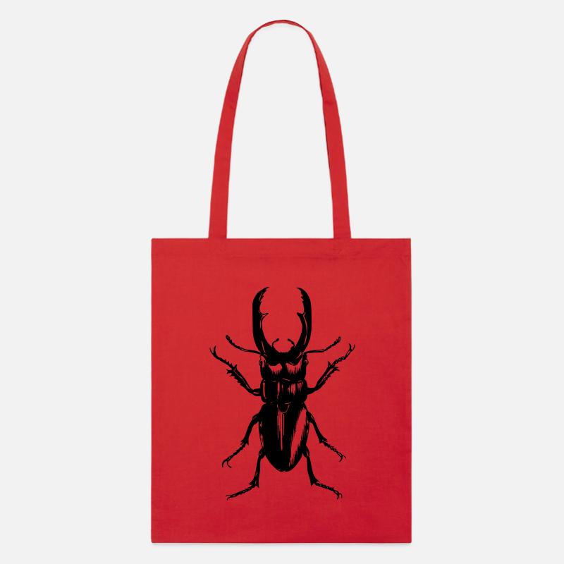 Hirschkaefer - Stanley/Stella Bio-Stoffbeutel - Rot