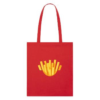 Tüte Pommes Frites Kostümersatz Verkleidung - Stanley/Stella Bio-Stoffbeutel - Rot - Vorne