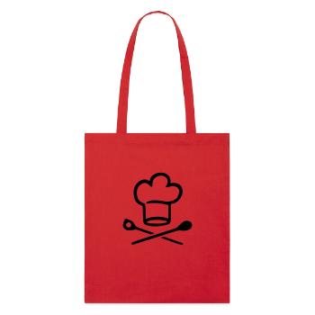 couteau - Tote bag bio Stanley/Stella - rouge - Devant