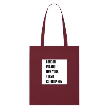 Londres, Milan, New YorkTokyo Bottrop Boy - Tote bag bio Stanley/Stella - bordeaux - Devant