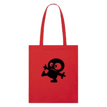 petit homme rigolo anime dessin cartoon - Tote bag bio Stanley/Stella - rouge - Devant