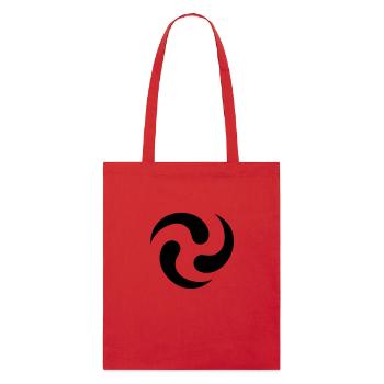 tribal Wirbel / tribal swirl (1c) - Tote bag bio Stanley/Stella - rouge - Devant