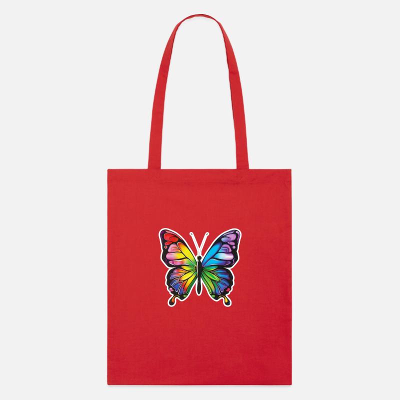 Schmetterling Schmetterling - Stanley/Stella Bio-Stoffbeutel - Rot
