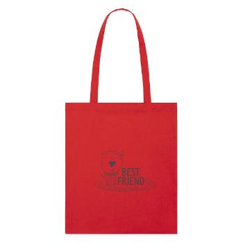 Meilleur ami / Chien / Meilleur ami de l’homme - Tote bag bio Stanley/Stella - rouge - Devant