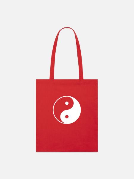 Yin Yang - Stanley/Stella Bio-Stoffbeutel - Rot