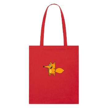 fuchs68 renard arctique - Tote bag bio Stanley/Stella - rouge - Devant