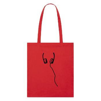 kopfhorer_1__f1 - Stanley/Stella Organic Tote Bag - red - Front