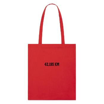 marathon - Stanley/Stella Organic Tote Bag - red - Front