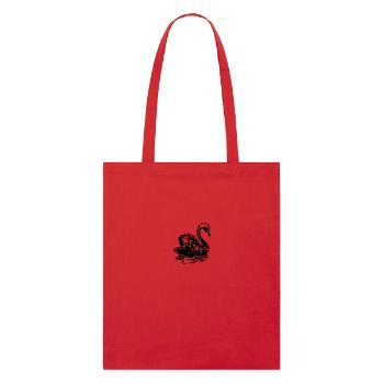 Élégant cygne vintage sur l’eau - Tote bag bio Stanley/Stella - rouge - Devant