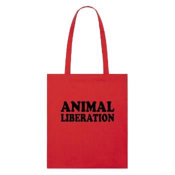 Animal liberation - Stanley/Stella Bio-Stoffbeutel - Rot - Vorne