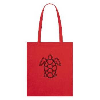 Vector Schildkröte - Stanley/Stella Bio-Stoffbeutel - Rot - Hinten
