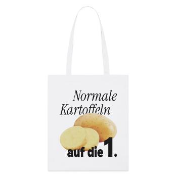 Normale Kartoffeln auf die 1. - Stanley/Stella Bio-Stoffbeutel - Weiß - Vorne