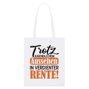 Appearance instead of Pension Satire Pension 2026 - Stanley/Stella Organic Tote Bag - white - Front
