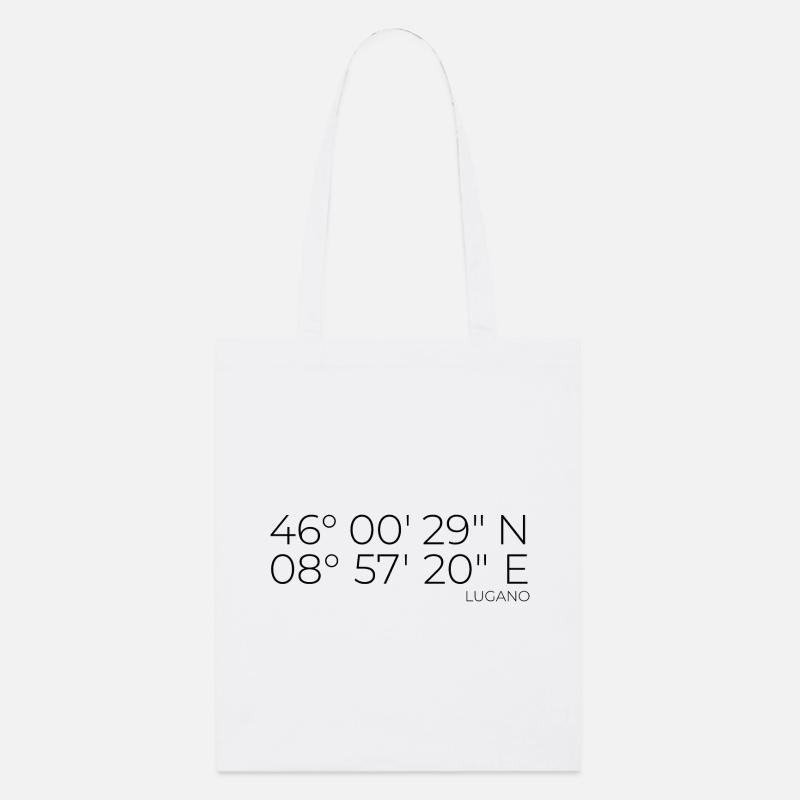 Coordonnées : Lugano, Canton du Tessin - Tote bag bio Stanley/Stella - blanc