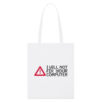 computer - Stanley/Stella Organic Tote Bag - white - Front