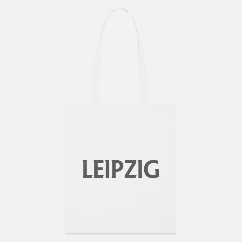 Leipzig – Deutschland Textdesign - Stanley/Stella Bio-Stoffbeutel - Weiß