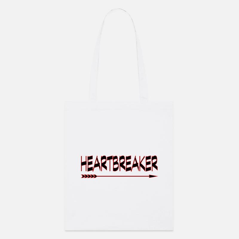 Brise-cœurs néon - Tote bag bio Stanley/Stella - blanc