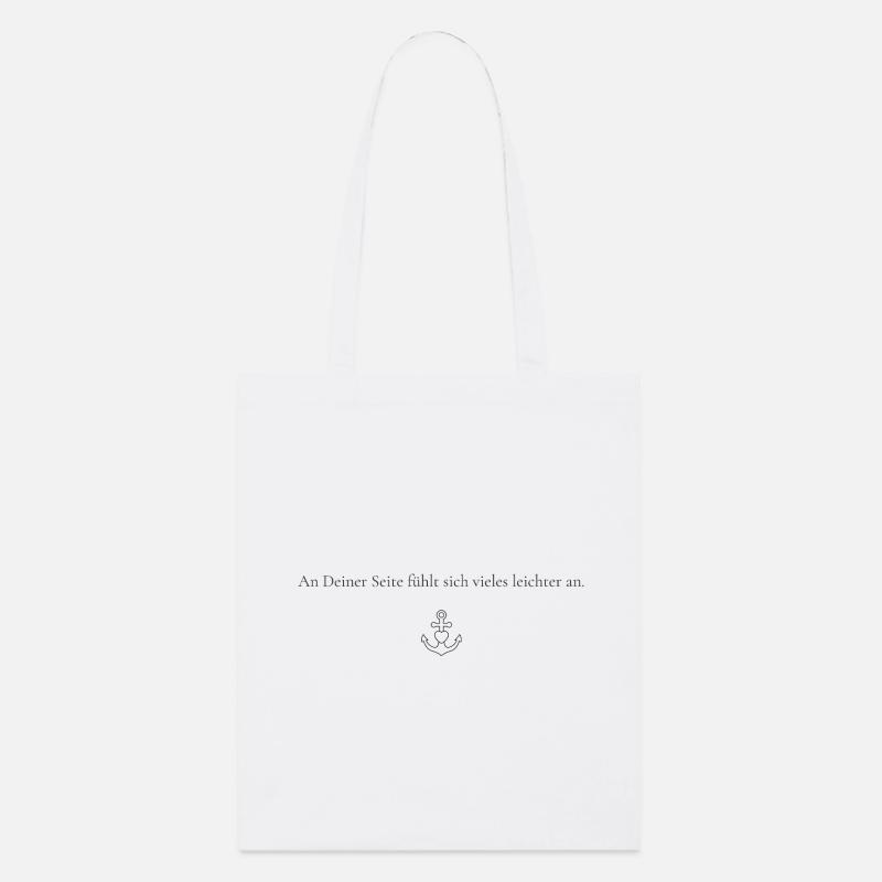 À tes côtés, beaucoup de choses semblent plus faciles - Tote bag bio Stanley/Stella - blanc