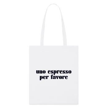 Espresso Italia Italien - Stanley/Stella Bio-Stoffbeutel - Weiß - Vorne