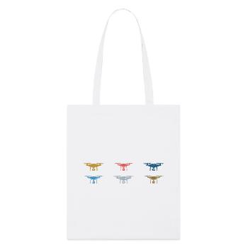 Vintage Drone Pilot - Stanley/Stella Organic Tote Bag - white - Front