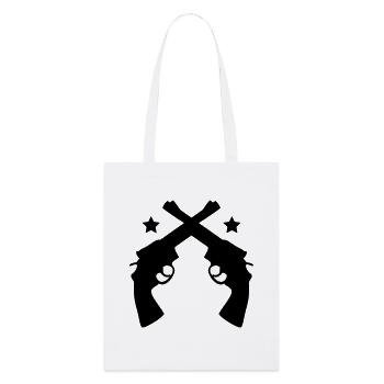 pistolets croisés - Tote bag bio Stanley/Stella - blanc - Devant