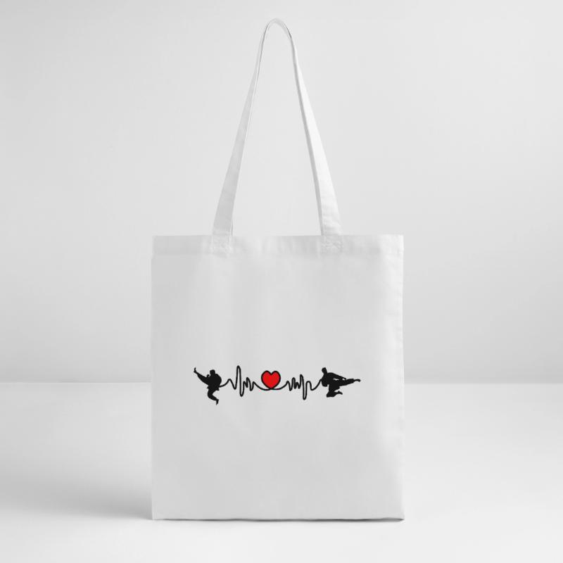 Karate Cardio oder Herzfrequenz mit Karate-Kicks Stanley/Stella Bio-Stoffbeutel