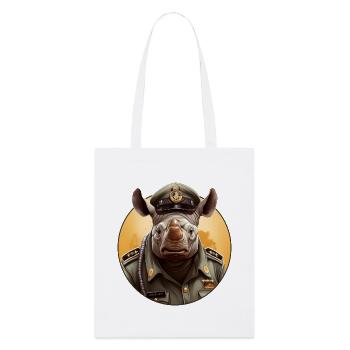 Police des rhinocéros - Tote bag bio Stanley/Stella - blanc - Devant