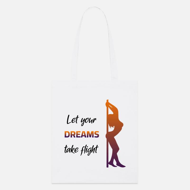 poledance - let your dreams take flight - Stanley/Stella Bio-Stoffbeutel - Weiß