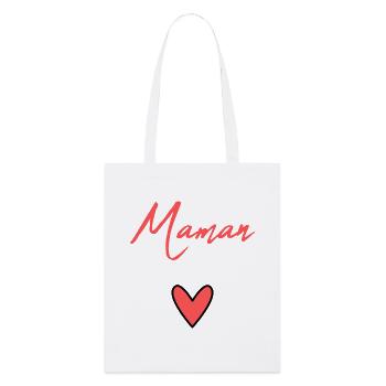 MOM. MOTHER'S DAY. HEART. FEAST. HAPPY BIRTHDAY MAM - Stanley/Stella Organic Tote Bag - white - Front
