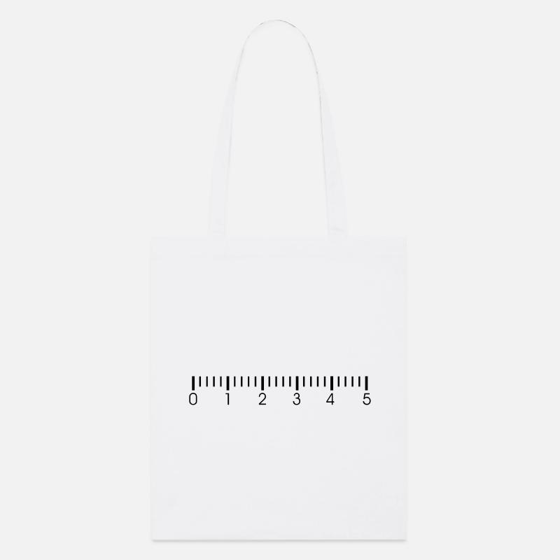 Lineal - Stanley/Stella Bio-Stoffbeutel - Weiß