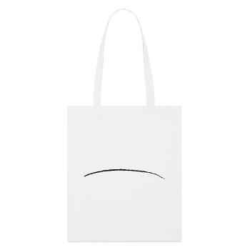 coup de pinceau rayé ligne - Tote bag bio Stanley/Stella - blanc - Devant