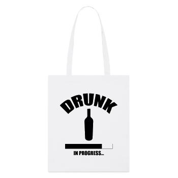 Drunk in progress... - Tote bag bio Stanley/Stella - blanc - Devant