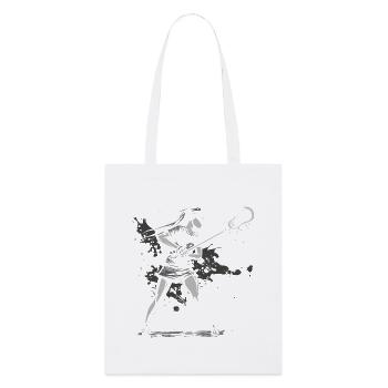 Lacrosse Player - Stanley/Stella Organic Tote Bag - white - Front