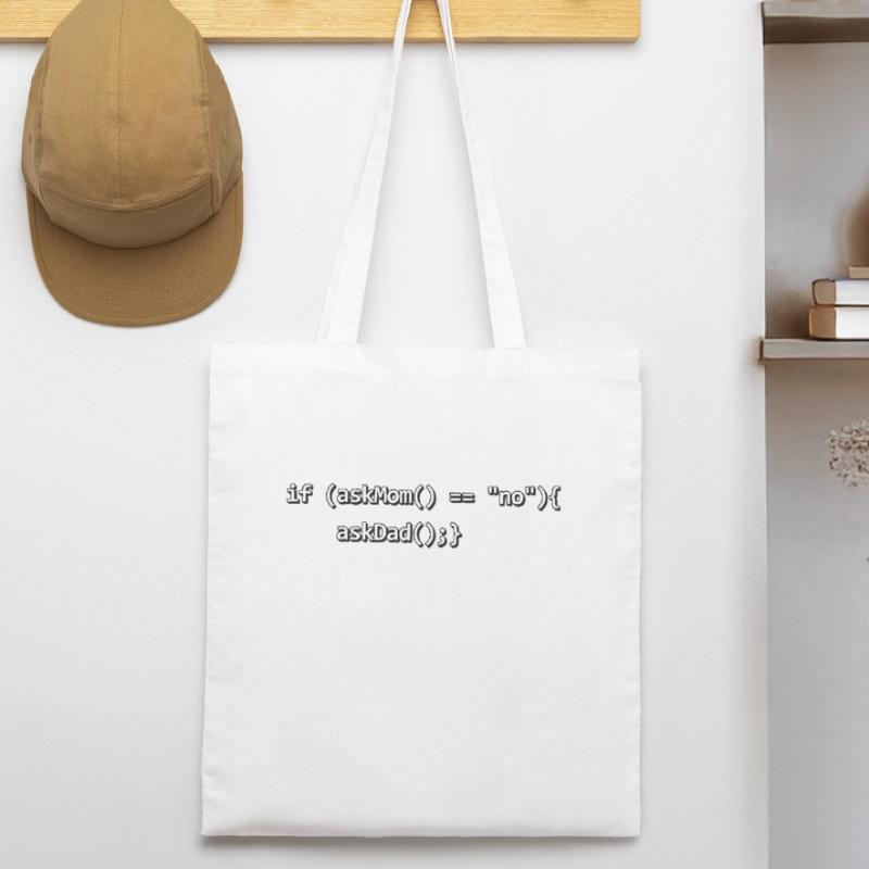 Si IF mère père nerd programmeur de code source Tote bag bio Stanley/Stella