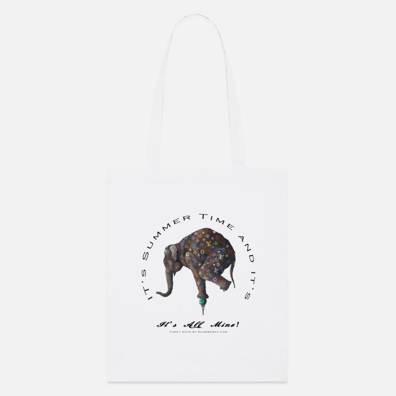 Mode Elefant - Stanley/Stella Bio-Stoffbeutel - Weiß