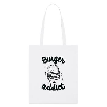 Burger Addict - Tote bag bio Stanley/Stella - blanc - Devant