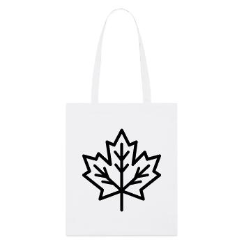 Feuille d’Érable - Tote bag bio Stanley/Stella - blanc - Devant