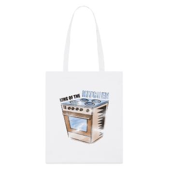 Stove - - Kitchen | King of the kitchen - Stanley/Stella Organic Tote Bag - white - Front