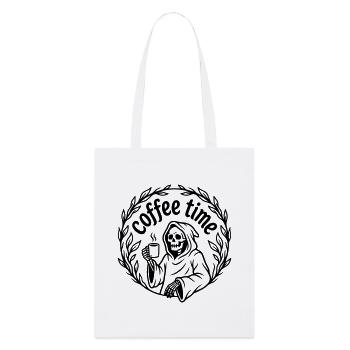 coffee time - Stanley/Stella Organic Tote Bag - white - Front