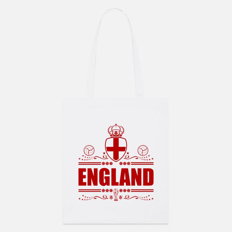 ANGLETERRE ROUGE LINEART - Tote bag bio Stanley/Stella - blanc