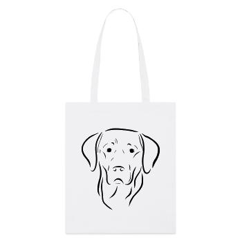 Labrador dog head drawing dog dog love art - Stanley/Stella Organic Tote Bag - white - Front
