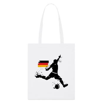 Fußball Deutschland Spieler Symbol Explosion EM - Stanley/Stella Bio-Stoffbeutel - Weiß - Vorne